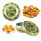 4 Ct 400 Grams Meenakari Stainless Steel Box Decorative Small Round Cookie Tin Indian Wedding Favor Container Dabba for Sweets Laddu Dryfruit Chocolate Multipurpose Storage Box - Housewarming Gift